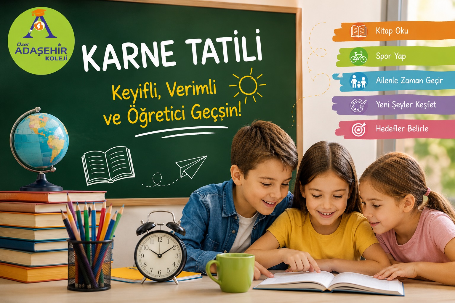 Bir eğitim öğretim döneminin daha sonuna gelirken öğrenciler için heyecanla beklenen karne tatili başladı. Uzun bir dönemin ardından dinlenmek, yeni deneyimler kazanmak ve ailesiyle kaliteli zaman geçirmek isteyen çocuklar için [&hellip;]